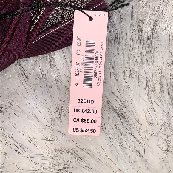 Victoria’s Secret burgundy push up bra sz 32DDD - Picture 4 of 7